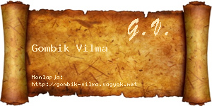Gombik Vilma névjegykártya